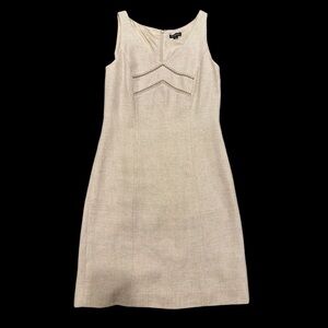 Tahari : Timeless chic sleeveless linen dress size 8